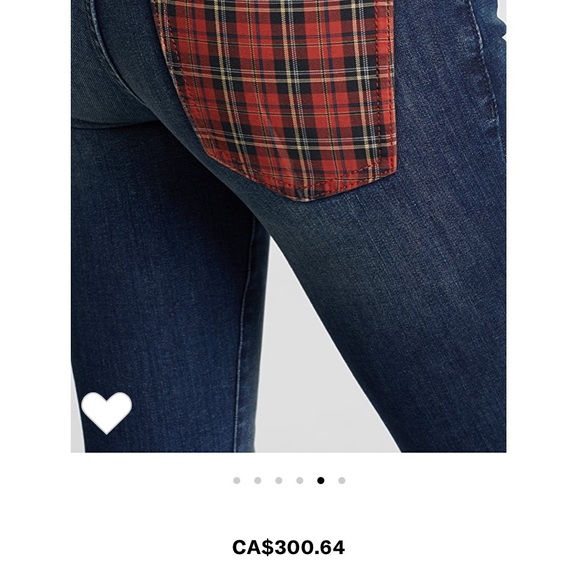 >SOLD<💂‍♀️BNWT- Current/Elliot Plaid-Pocket Jeans - Picture 3 of 11